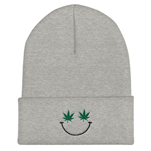 Smiley MJ Cuffed Beanie