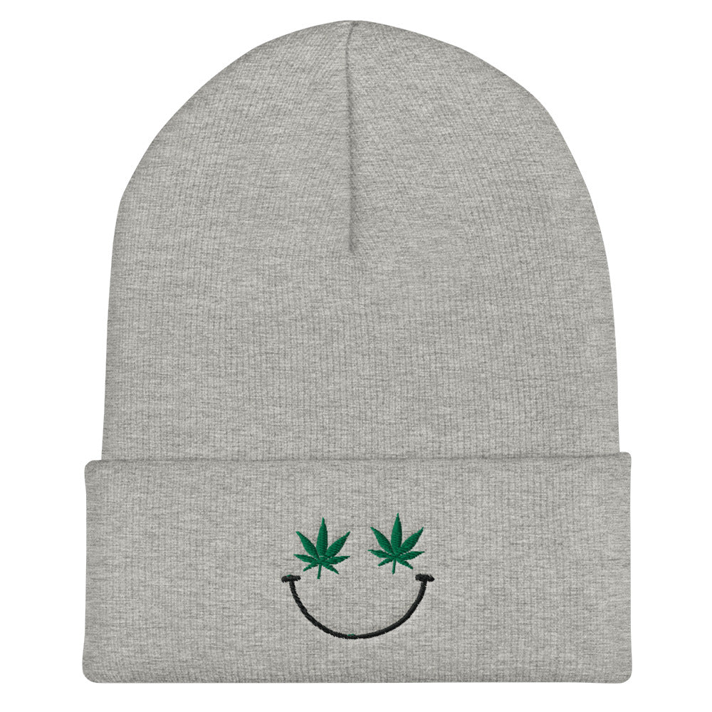 Smiley MJ Cuffed Beanie