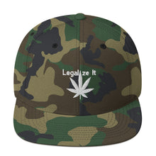 Load image into Gallery viewer, Legalize It Snapback Caps (Assorted Designs)