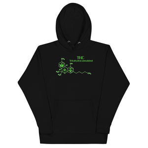 THC Molecule Unisex Hoodie