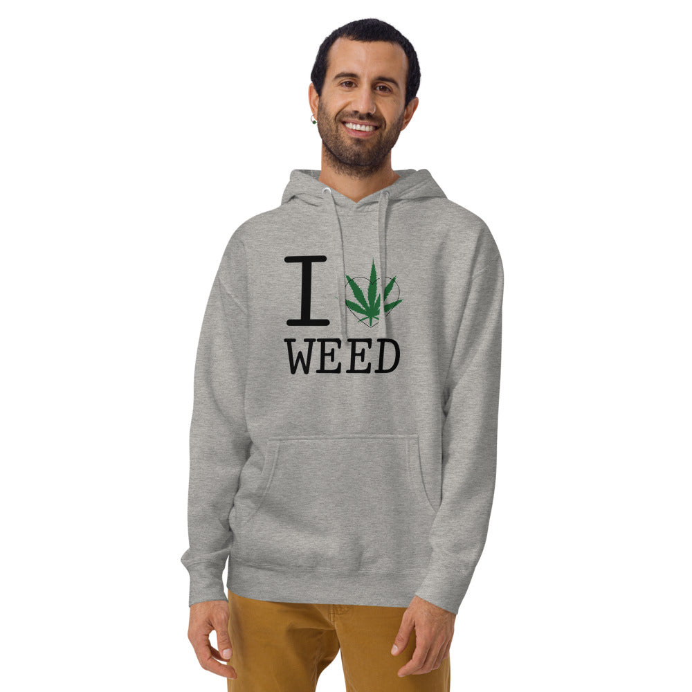 I Heart Weed Unisex Hoodie