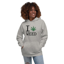 Load image into Gallery viewer, I Heart Weed Unisex Hoodie