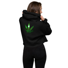 Load image into Gallery viewer, Galaxy Eye of the Leaf Crop Hoodie